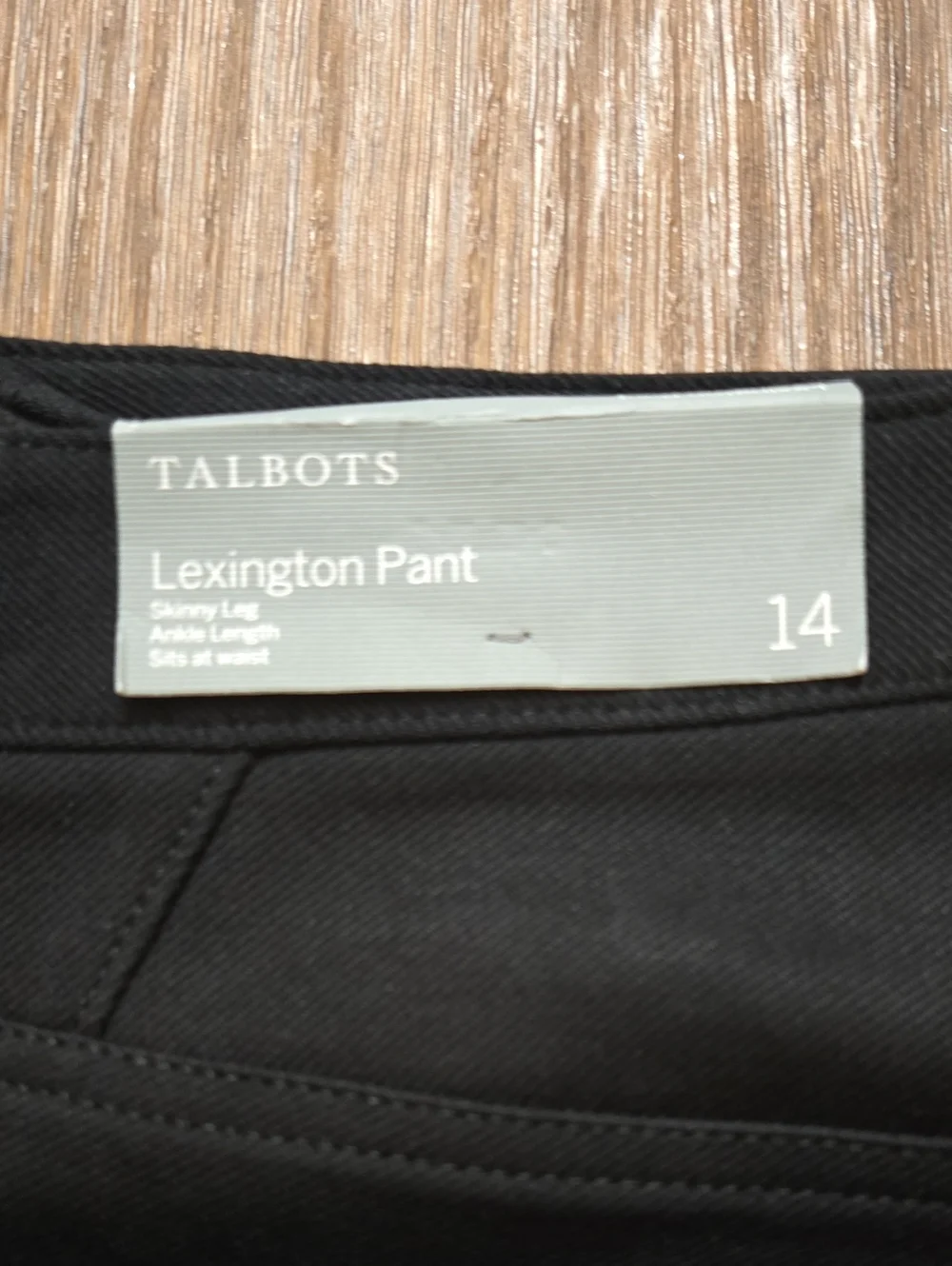 Talbots Bundle Of 2 Navy And Black Ankle Ponte Slim Pants/ Size 14 Stretch/NWT - Picture 6 of 10